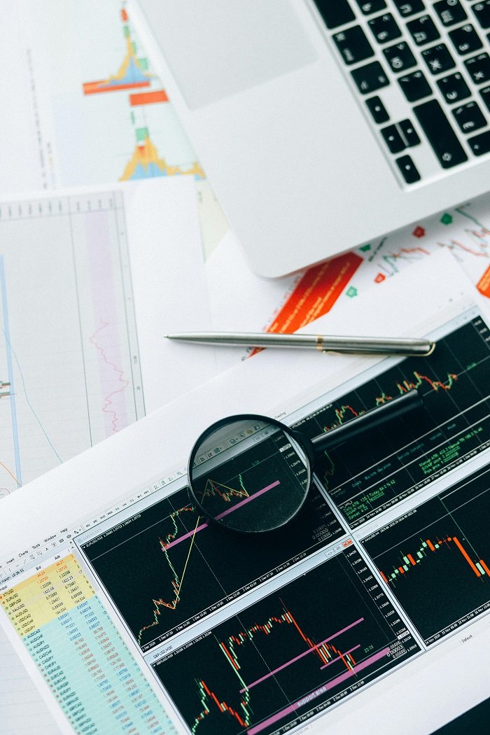 Financial reports and charts used for capital planning and investment analysis